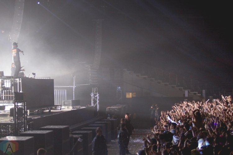 Zeds Dead performs at the Contact Winter Music Festival at BC Place in Vancouver on December 26, 2016. (Photo: Isaac Wray/Aesthetic Magazine)
