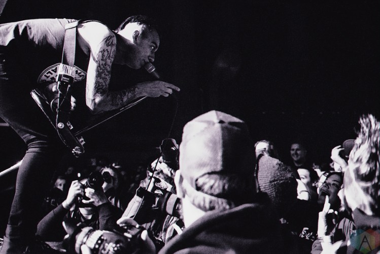 Anti-Flag performs at the Phoenix Concert Theatre in Toronto on January 13, 2017. (Photo: Francesca Ludikar/Aesthetic Magazine)