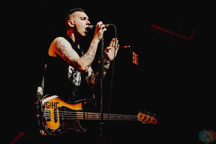 Anti-Flag performs at the Phoenix Concert Theatre in Toronto on January 13, 2017. (Photo: Francesca Ludikar/Aesthetic Magazine)
