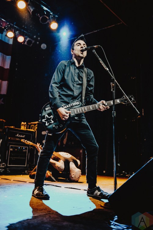 Anti-Flag performs at the Phoenix Concert Theatre in Toronto on January 13, 2017. (Photo: Francesca Ludikar/Aesthetic Magazine)