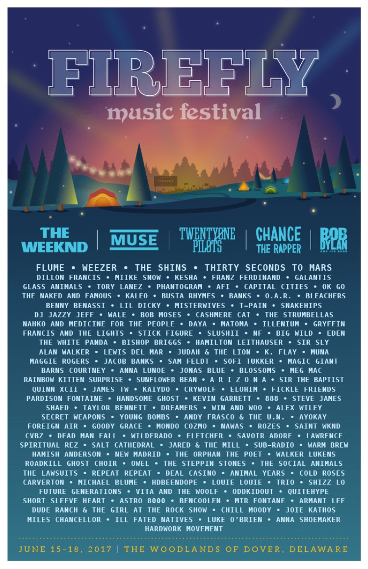 Firefly Music Festival 2017 Poster