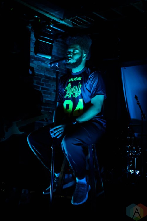 Khalid performs at Velvet Underground in Toronto on January 15, 2017. (Photo: Clayton Mackney/Aesthetic Magazine)