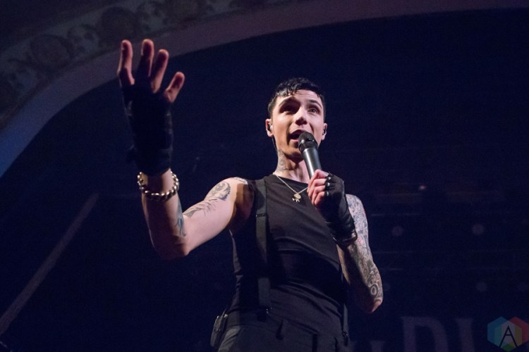 Andy Black performs at the Opera House in Toronto on February 15, 2017. (Photo: Katrina Lat/Aesthetic Magazine)