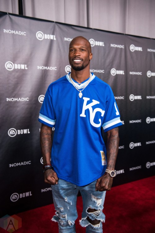 Football player Chad Johnson attends the EA Sports Bowl at Club Nomadic in Houston, Texas on February 2, 2017. (Photo: Joey Diaz/Aesthetic Magazine)
