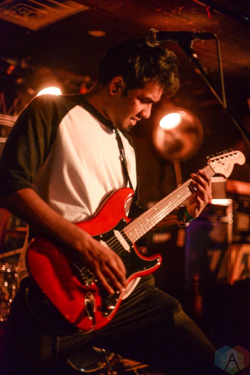 Incase We Crash performs at Hard Luck Bar in Toronto on February 26, 2017. (Photo: Chloe Thomson/Aesthetic Magazine)