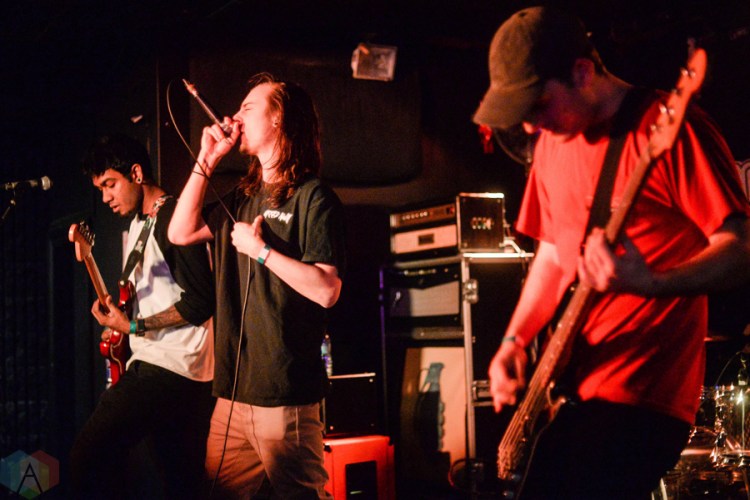 Incase We Crash performs at Hard Luck Bar in Toronto on February 26, 2017. (Photo: Chloe Thomson/Aesthetic Magazine)