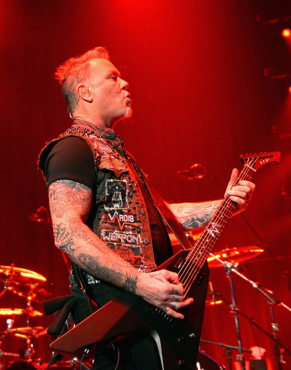 Metallica performs onstage as part of Citi Sound Vault at the Hollywood Palladium in Los Angeles on February 12, 2017. (Photo: Charley Gallay/Getty)