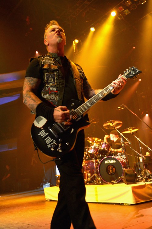 Metallica performs onstage as part of Citi Sound Vault at the Hollywood Palladium in Los Angeles on February 12, 2017. (Photo: Charley Gallay/Getty)