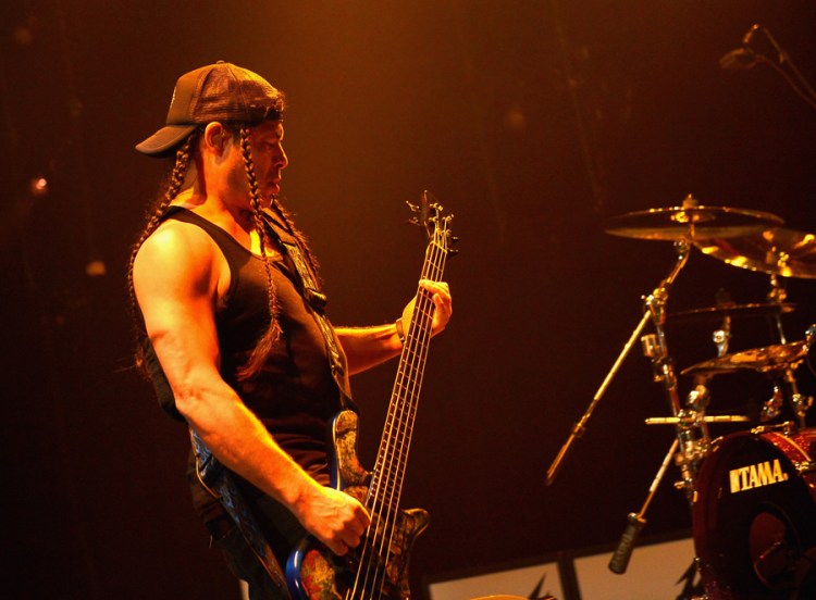 Metallica performs onstage as part of Citi Sound Vault at the Hollywood Palladium in Los Angeles on February 12, 2017. (Photo: Charley Gallay/Getty)