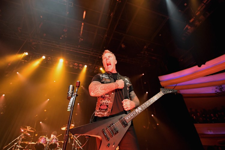 Metallica performs onstage as part of Citi Sound Vault at the Hollywood Palladium in Los Angeles on February 12, 2017. (Photo: Charley Gallay/Getty)