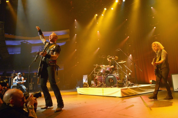 Metallica performs onstage as part of Citi Sound Vault at the Hollywood Palladium in Los Angeles on February 12, 2017. (Photo: Charley Gallay/Getty)