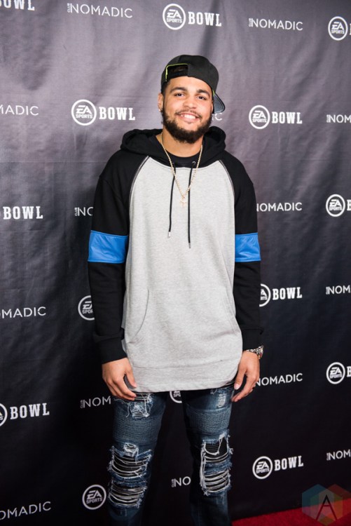 Tampa Bay Buccaneers player Mike Evans attends the EA Sports Bowl at Club Nomadic in Houston, Texas on February 2, 2017. (Photo: Joey Diaz/Aesthetic Magazine)