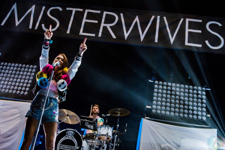 MisterWives performs at the Mohegan Sun Arena in Uncasville, CT on February 24, 2017. (Photo: Timothy Boyer/Aesthetic Magazine)