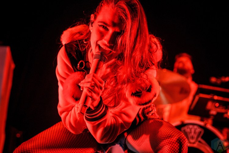 MisterWives performs at the Mohegan Sun Arena in Uncasville, CT on February 24, 2017. (Photo: Timothy Boyer/Aesthetic Magazine)