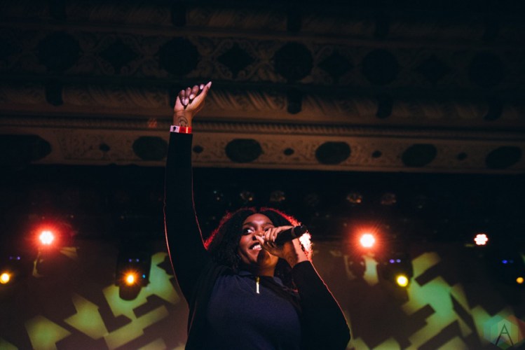 Noname performs at Metro Chicago in Chicago on February 8, 2017. (Photo: Callie Craig/Aesthetic Magazine)