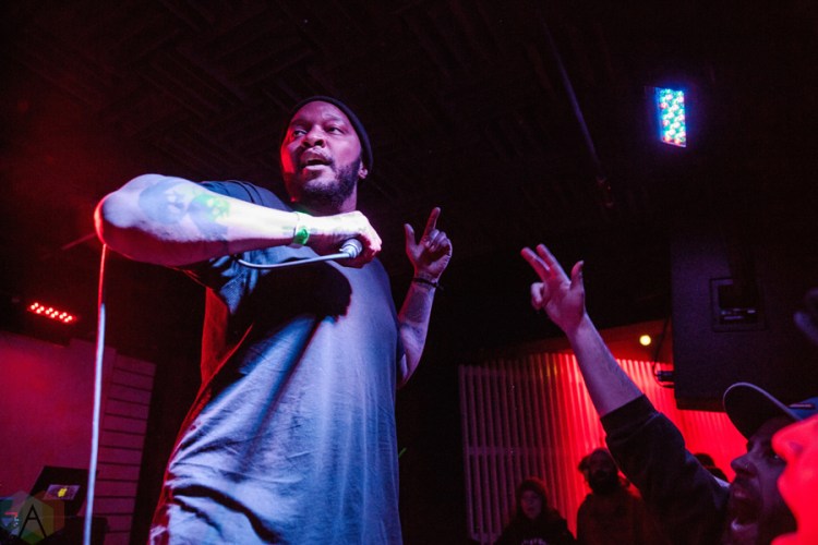 P.O.S performs at Adelaide Hall in Toronto on January 31, 2017. (Photo: Lauren Garbutt/Aesthetic Magazine)