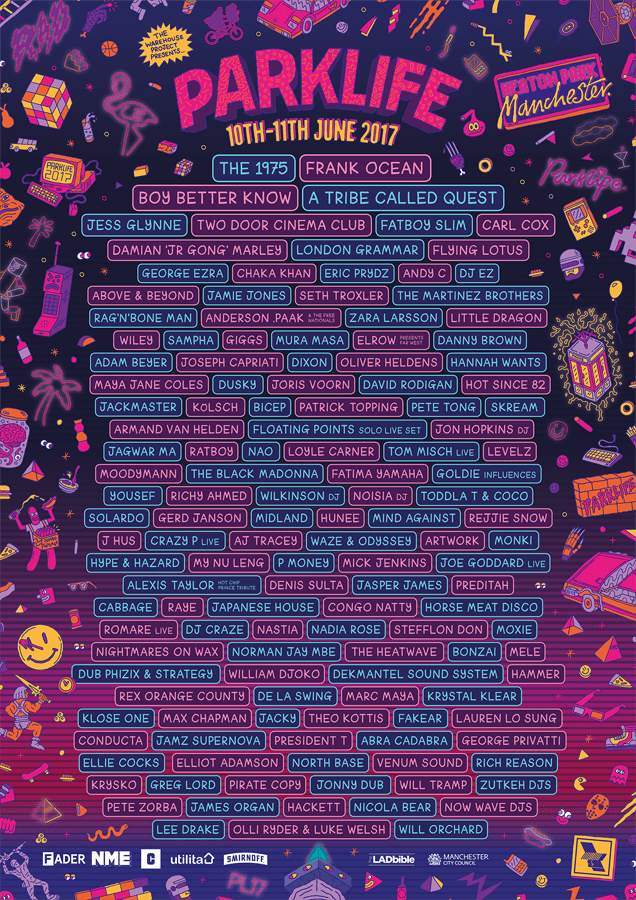 Parklife Festival 2017 Lineup Poster