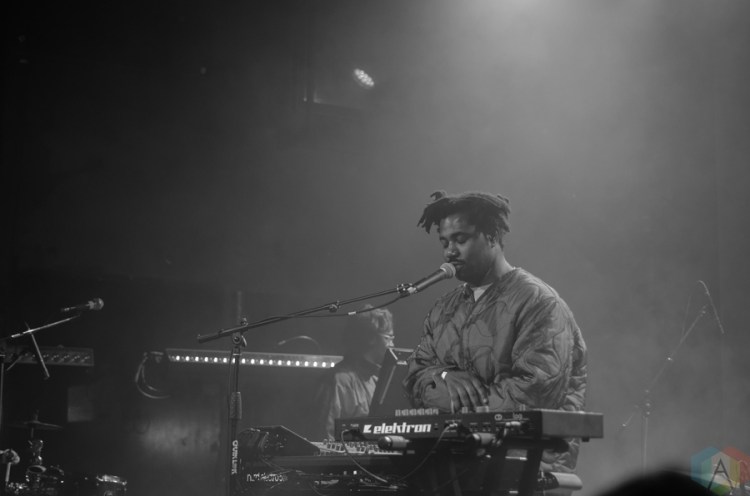 Sampha performs at the Mod Club in Toronto on February 12, 2017. (Photo: Janine Wong/Aesthetic Magazine)