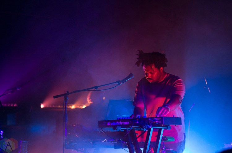 Sampha performs at the Mod Club in Toronto on February 12, 2017. (Photo: Janine Wong/Aesthetic Magazine)