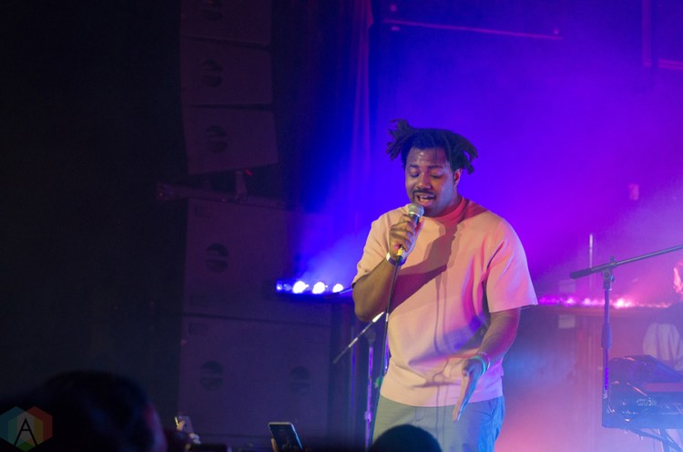 Sampha performs at the Mod Club in Toronto on February 12, 2017. (Photo: Janine Wong/Aesthetic Magazine)