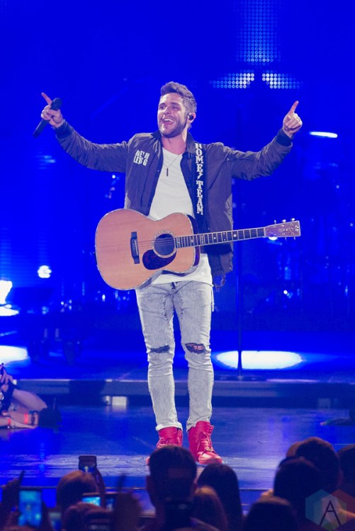Thomas Rhett performs at the Dow Event Center in Saginaw, MI on February 23, 2017. (Photo: Jennifer Boris/Aesthetic Magazine)