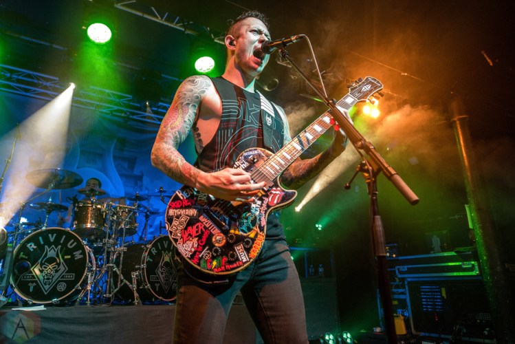 Trivium performs at Rock City in Nottingham on February 18, 2017. (Photo: Sabrina Ramdoyal/Aesthetic Magazine)
