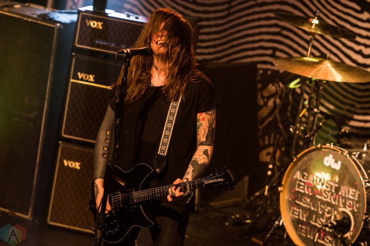 Against Me performs at the Oshawa Music Hall in Oshawa, ON on March 18, 2017. (Photo: Tyler Roberts/Aesthetic Magazine)