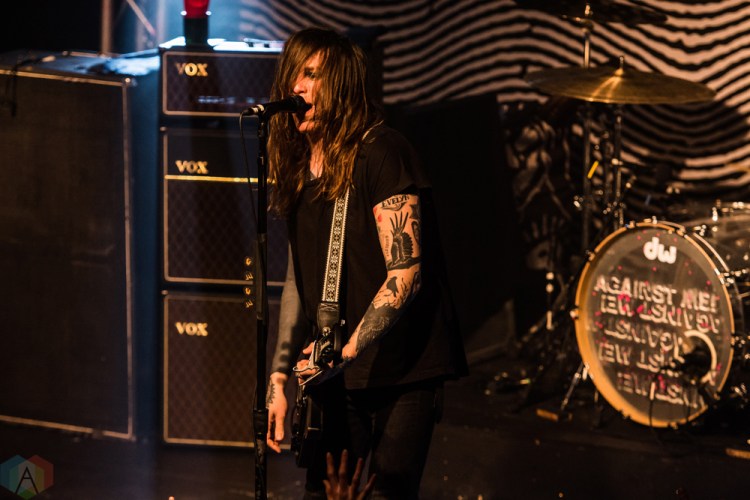 Against Me performs at the Oshawa Music Hall in Oshawa, ON on March 18, 2017. (Photo: Tyler Roberts/Aesthetic Magazine)