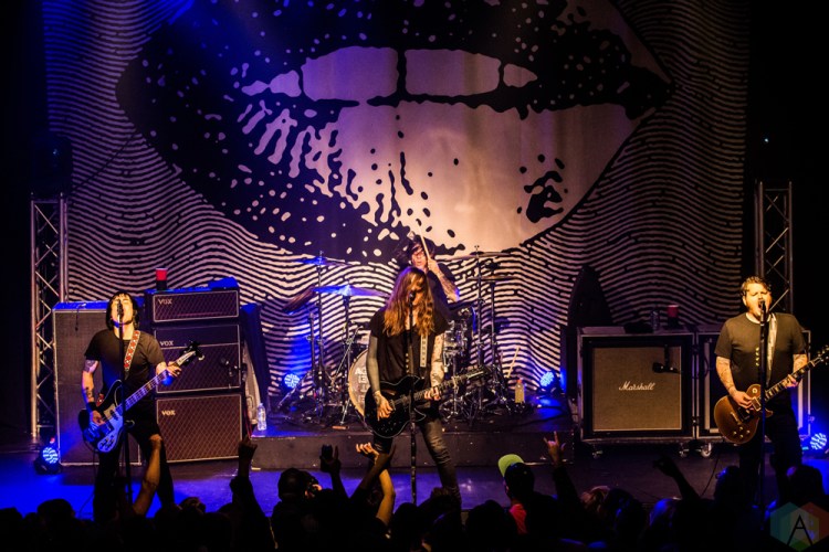 Against Me performs at the Oshawa Music Hall in Oshawa, ON on March 18, 2017. (Photo: Tyler Roberts/Aesthetic Magazine)