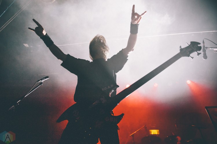 Kreator performs at the Rickshaw Theatre in Vancouver on March 29, 2017 during the Decibel Magazine Tour. (Photo: Timothy Nguyen/Aesthetic Magazine)