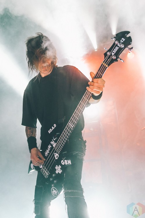 Kreator performs at the Rickshaw Theatre in Vancouver on March 29, 2017 during the Decibel Magazine Tour. (Photo: Timothy Nguyen/Aesthetic Magazine)