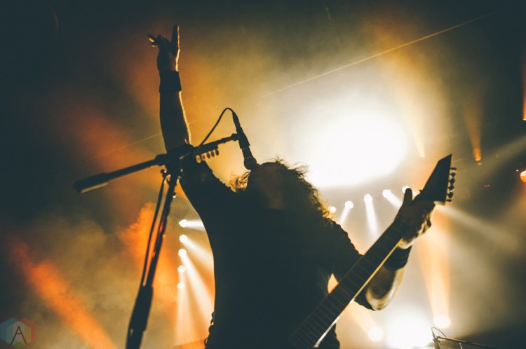 Kreator performs at the Rickshaw Theatre in Vancouver on March 29, 2017 during the Decibel Magazine Tour. (Photo: Timothy Nguyen/Aesthetic Magazine)