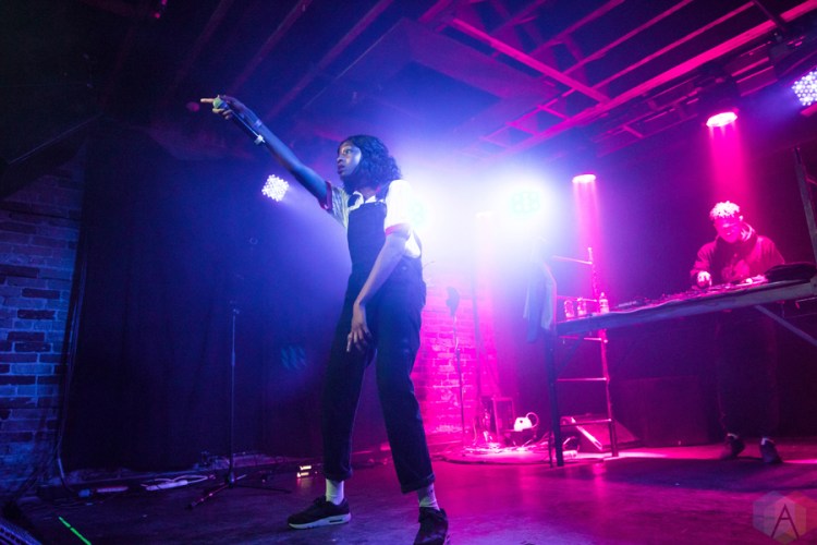 Little Simz performs at Velvet Underground in Toronto on March 9, 2017. (Photo: Nicole De Khors/Aesthetic Magazine)