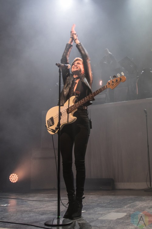 Phantogram performs at the Riviera Theatre in Chicago on March 11, 2017. (Photo: Brigid Gallagher/Aesthetic Magazine)