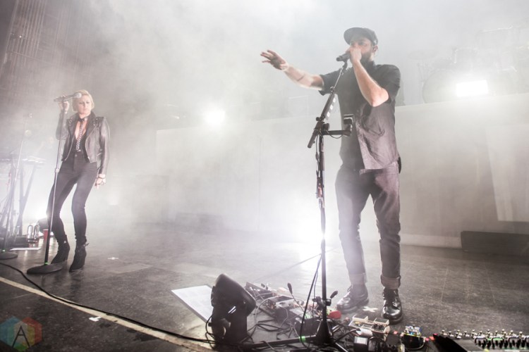Phantogram performs at the Riviera Theatre in Chicago on March 11, 2017. (Photo: Brigid Gallagher/Aesthetic Magazine)