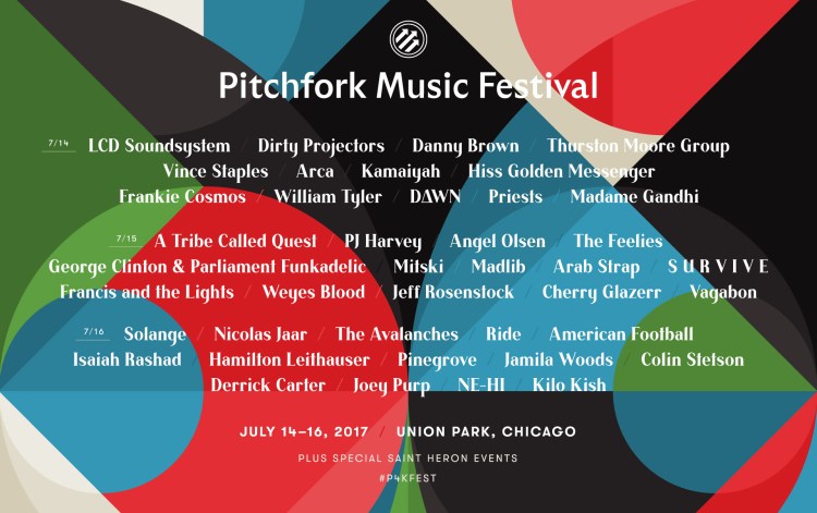 Pitchfork Festival 2017 Lineup