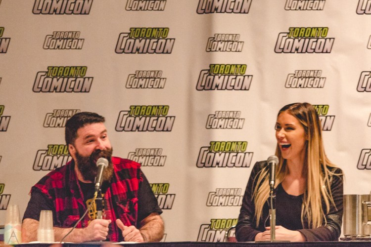 WWE legend Mick Foley appears at Toronto ComiCon 2017 at the Metro Toronto Convention Centre in Toronto. (Photo: Rick Clifford/Aesthetic Magazine)
