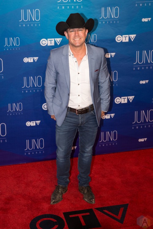 Aaron Pritchett attends the 2017 JUNO Awards at the Canadian Tire Centre in Ottawa on April 2, 2017. (Photo: Brendan Albert/Aesthetic Magazine)
