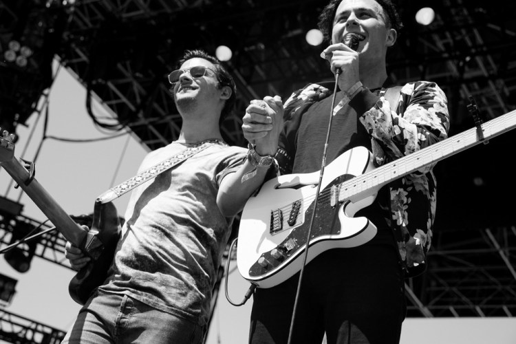 Arkells perform at the Coachella Music Festival in Indio, California on April 15, 2017. (Photo: Greg Noire)