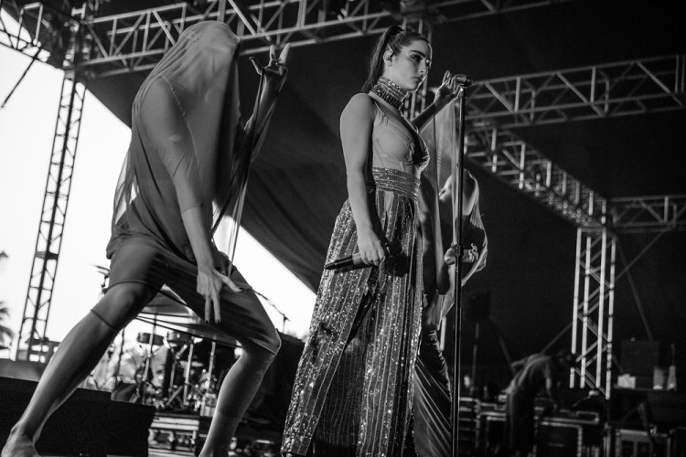 Banks performs at the Coachella Music Festival in Indio, California on April 14, 2017. (Photo: Erik Voake)