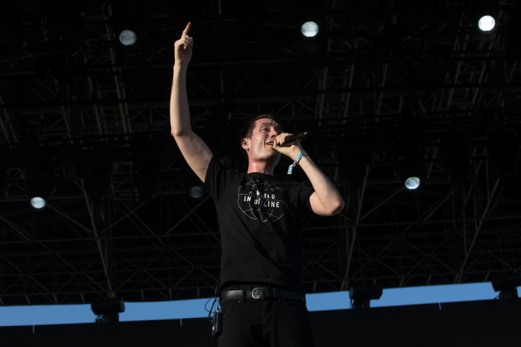 Bastille performs at the Coachella Music Festival in Indio, California on April 15, 2017. (Photo: Julian Bajsel)