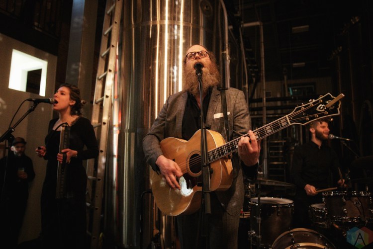 Ben Caplan and the Casual Smokers perform at the Elora Brewing Company in Elora, ON on March 31, 2017. (Photo: Dan Fischer/Aesthetic Magazine)