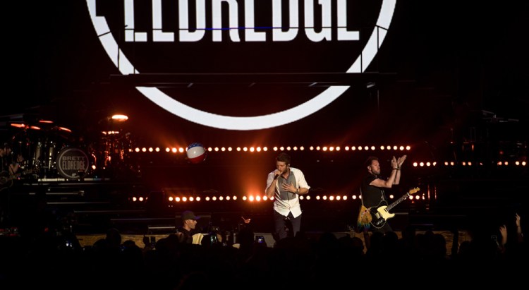 Brett Eldredge performs at Stagecoach Festival at the Empire Polo Club in Indio, California on April 29, 2017. (Photo: Michael Drummond)