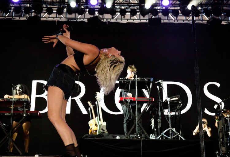 Broods performs at the Coachella Music Festival in Indio, California on April 14, 2017. (Photo: Greg Noire)