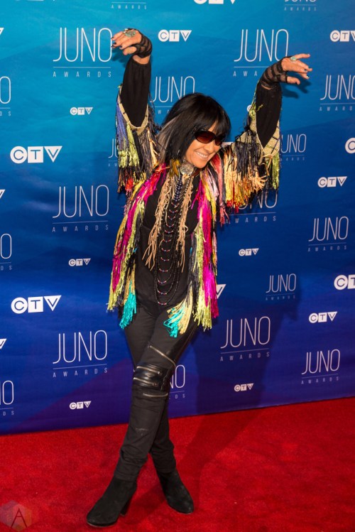 Buffy St. Marie attends the 2017 JUNO Awards at the Canadian Tire Centre in Ottawa on April 2, 2017. (Photo: Brendan Albert/Aesthetic Magazine)