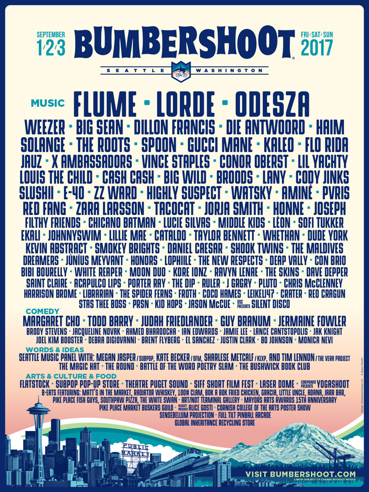 Bumbershoot 2017 Lineup