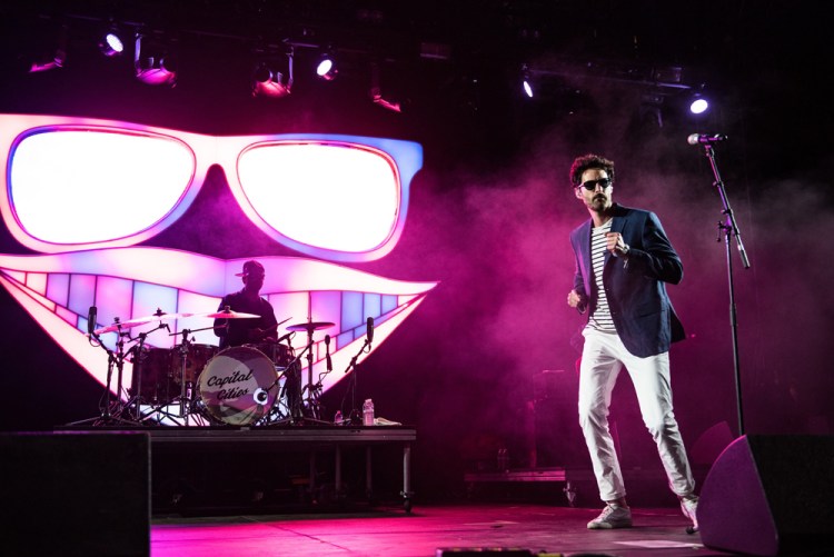 Capital Cities performs at the Coachella Music Festival in Indio, California on April 14, 2017. (Photo: Charles Reagan)