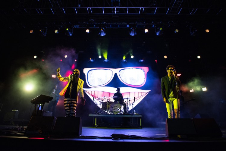 Capital Cities performs at the Coachella Music Festival in Indio, California on April 14, 2017. (Photo: Charles Reagan)