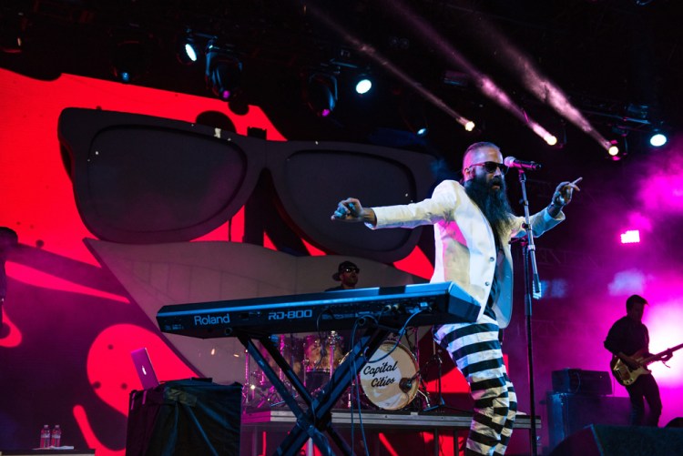 Capital Cities performs at the Coachella Music Festival in Indio, California on April 14, 2017. (Photo: Charles Reagan)