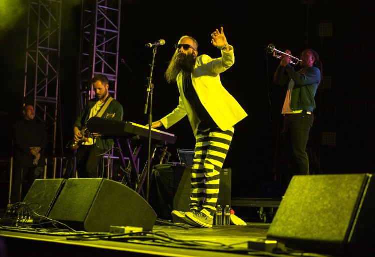 Capital Cities performs at the Coachella Music Festival in Indio, California on April 14, 2017. (Photo: Charles Reagan)